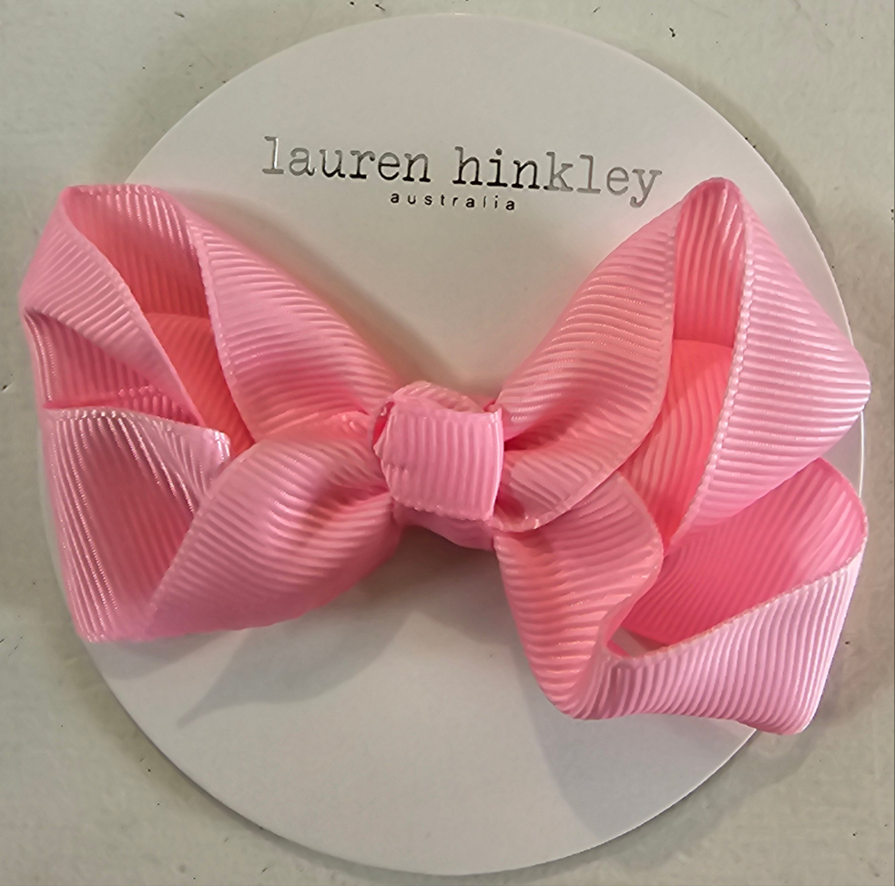 Lauren Hinkley Pink Grosgrain Bow