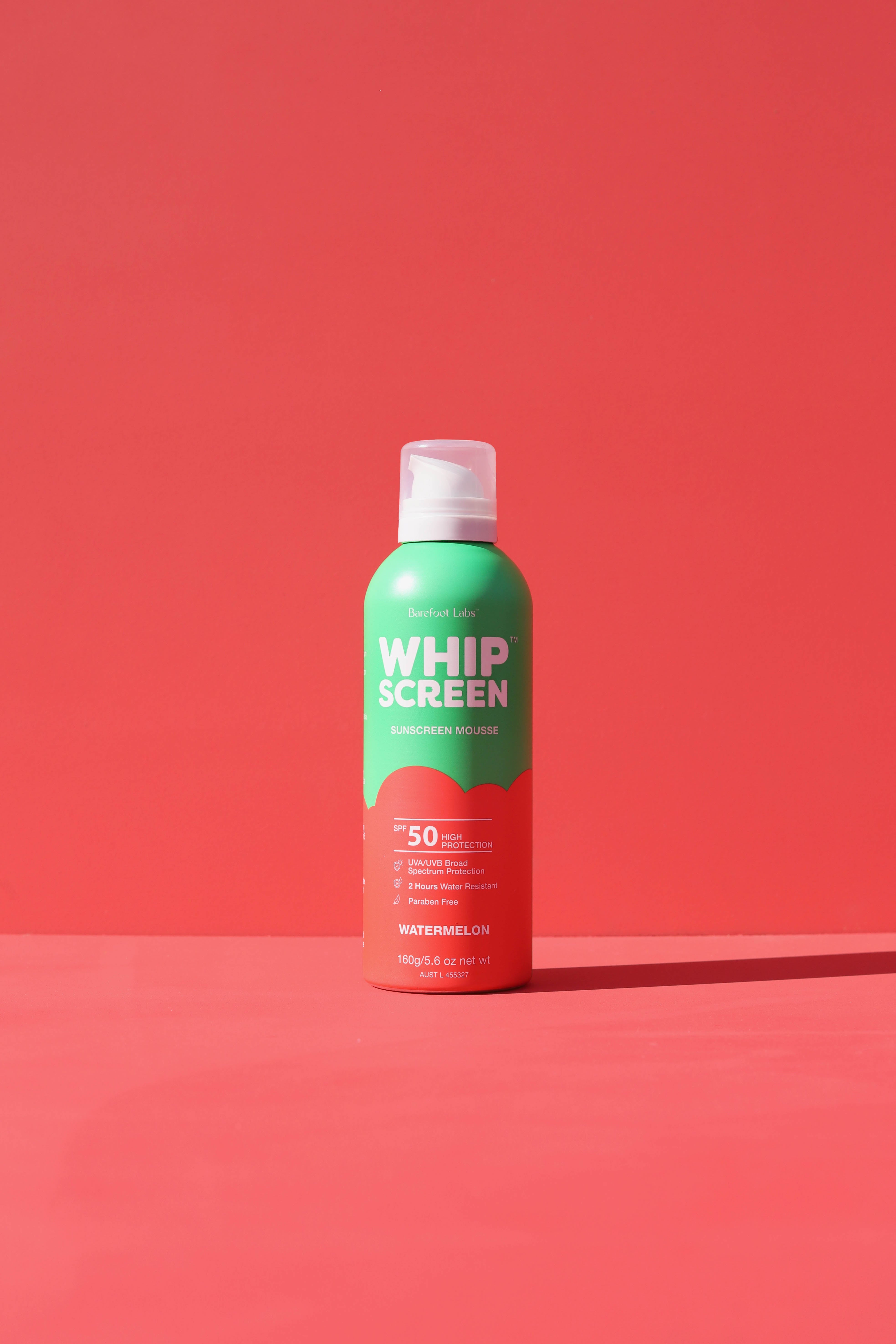 Barefoot Labs Whipscreen Sunscreen Mousse - Watermelon