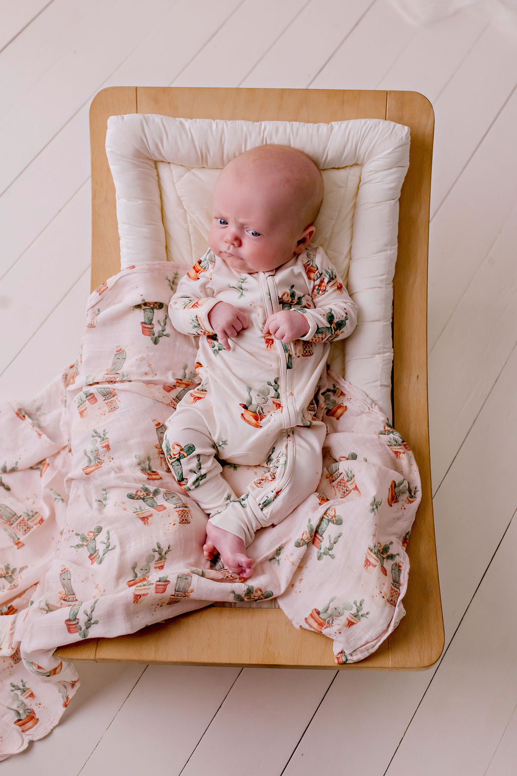 Confetti Kidz Bamboo Zipsuit - Happy Cactus