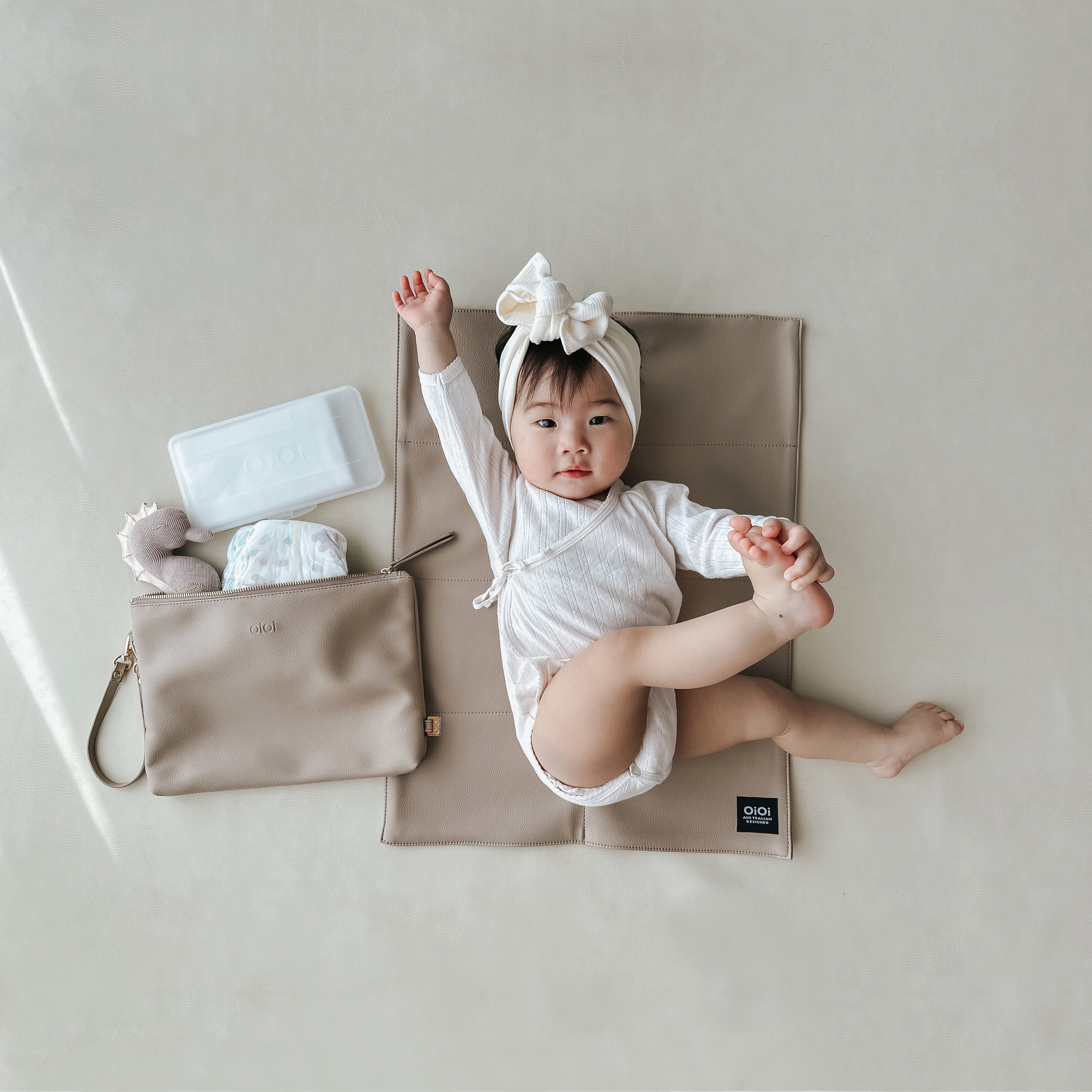 Oioi Vegan Leather Nappy Changing Pouch