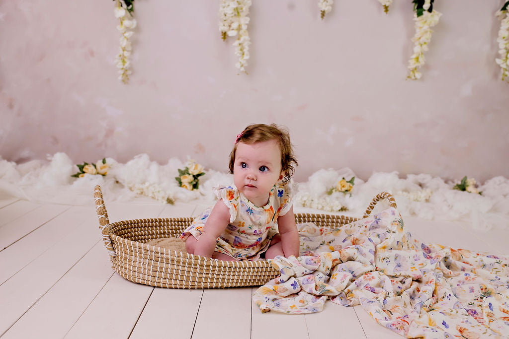 Confetti Kidz Bodysuit Dress - Butterfly Blooms