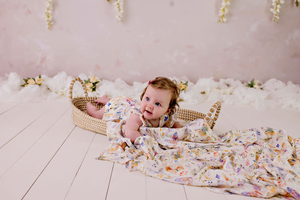 Confetti Kidz Bodysuit Dress - Butterfly Blooms