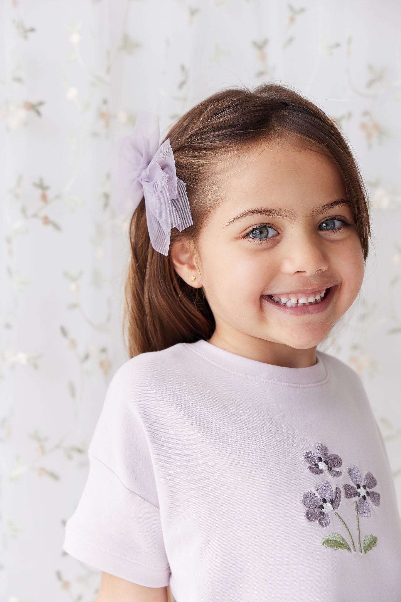 Jamie Kay Pima Cotton Mimi Top - Luna Meadow Flowers