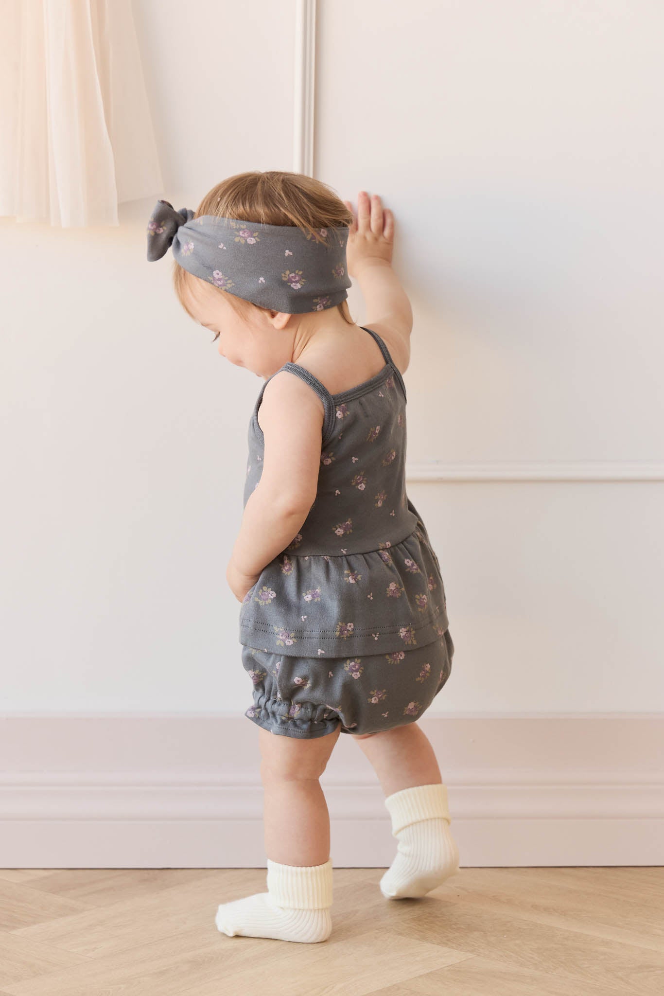 Jamie Kay Organic Cotton Meadow Singlet - Simone Lava