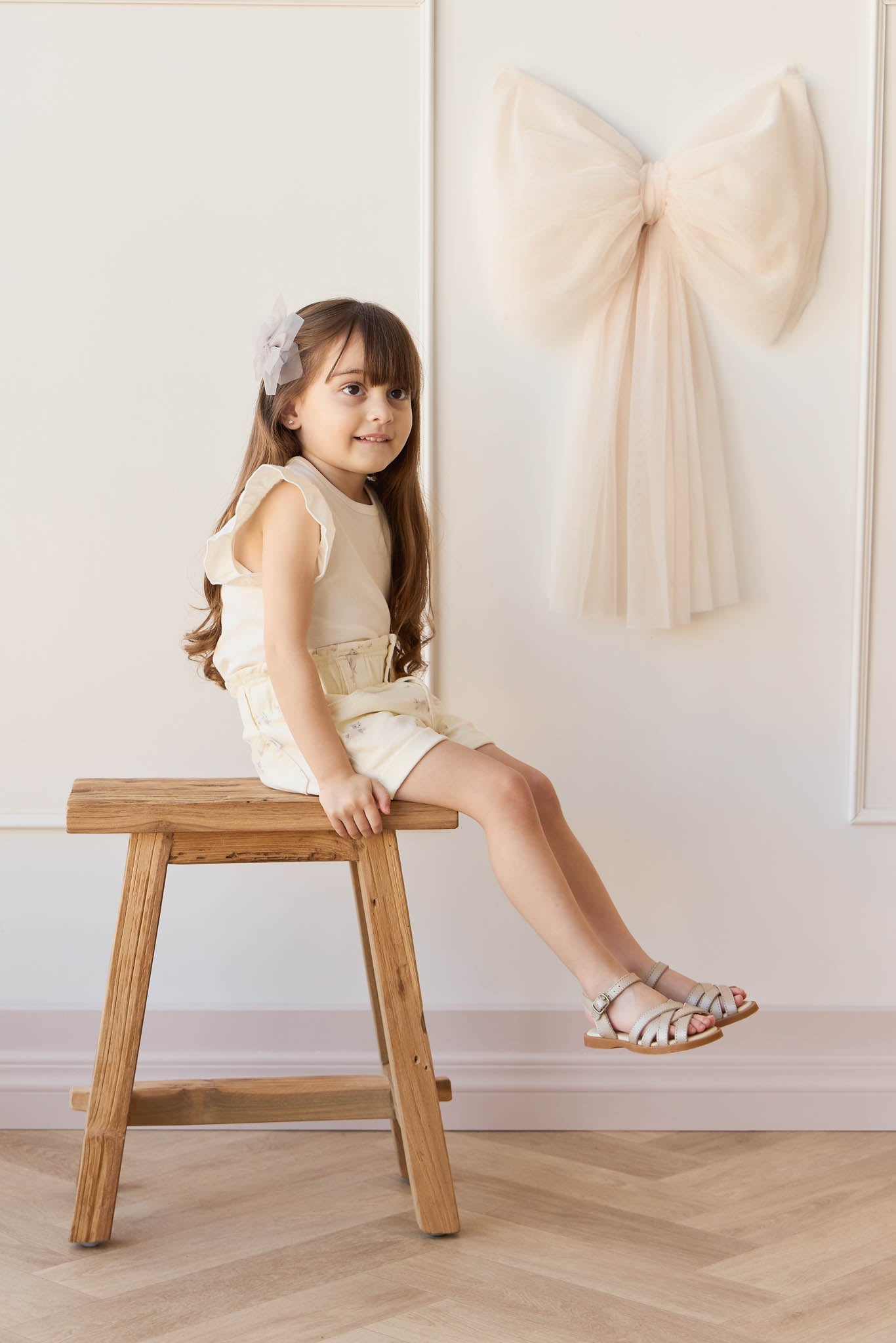 Jamie Kay Grace Short - Playful Kittens Whisper White Large