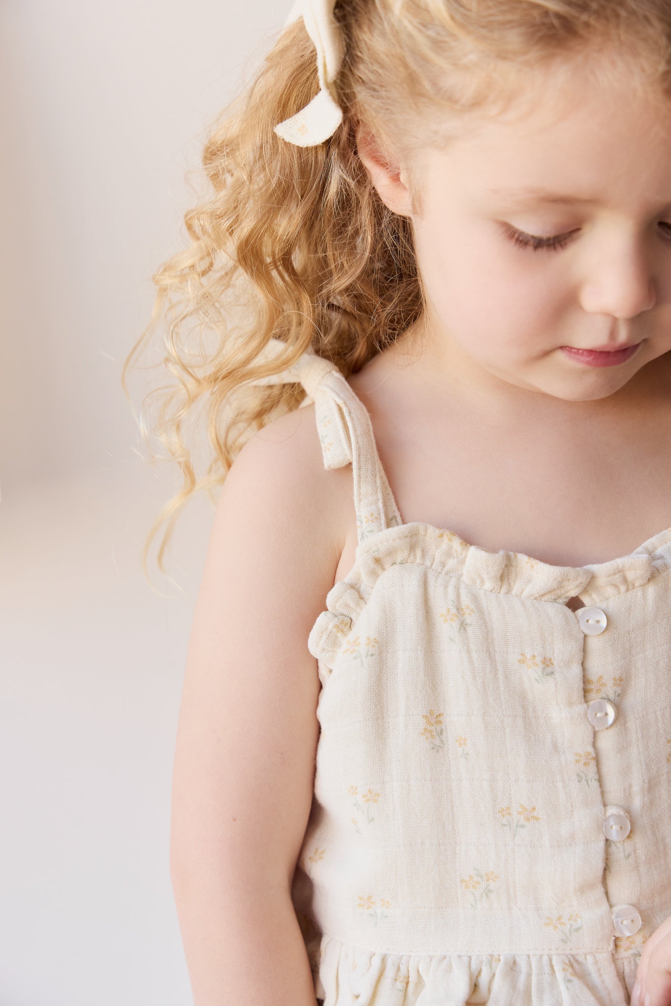 Jamie Kay Organic Cotton Muslin Mirabel Top - Pauline Chamomile