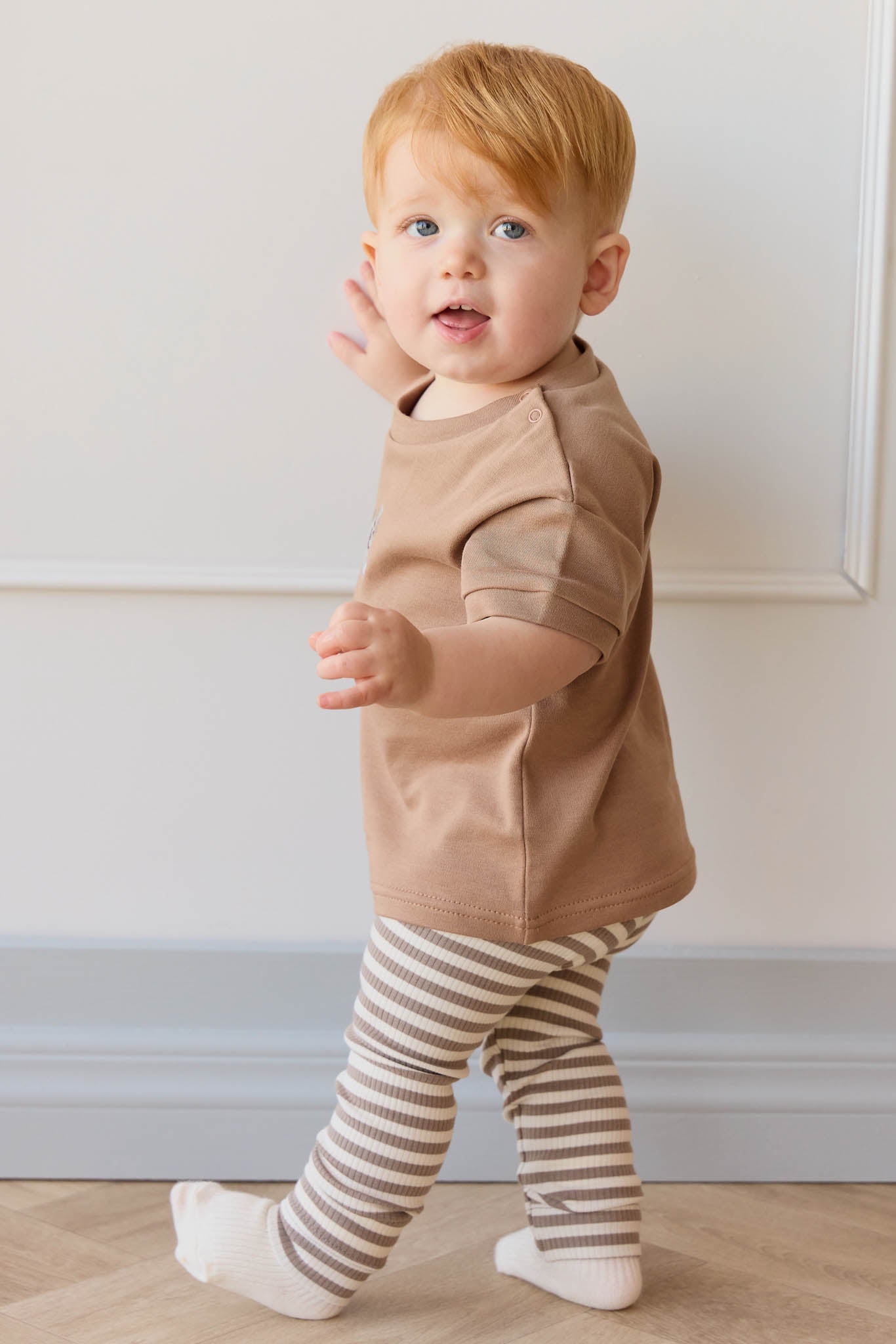 Jamie Kay Pima Cotton Eddie Tee - Tiger Sasha Puppy