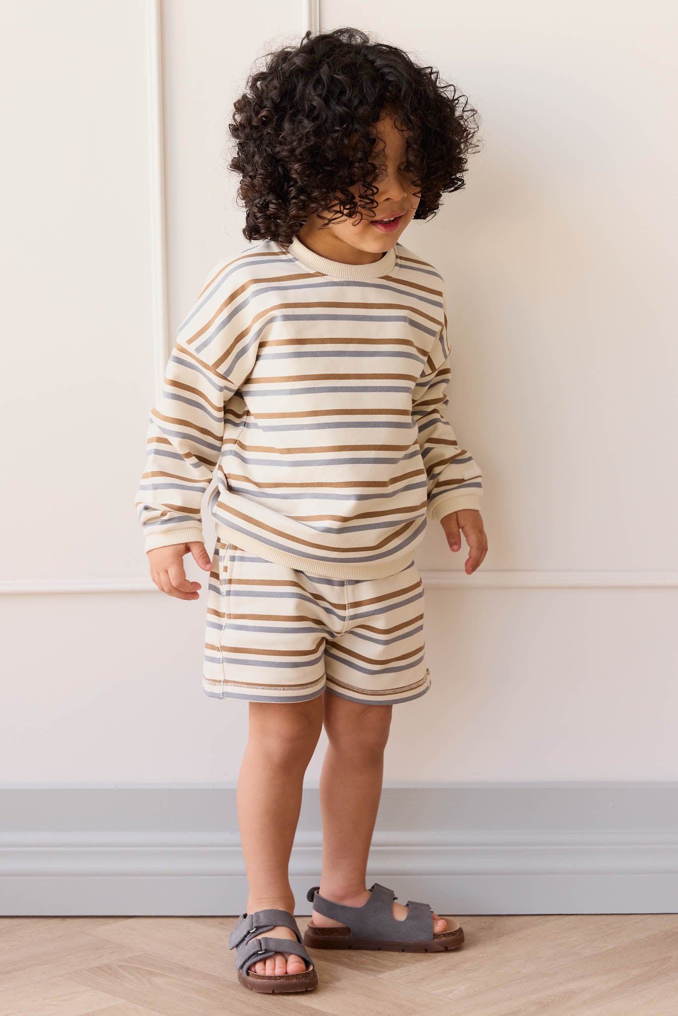 Jamie Kay Organic Cotton Jalen Short - Hudson Stripe Tiger