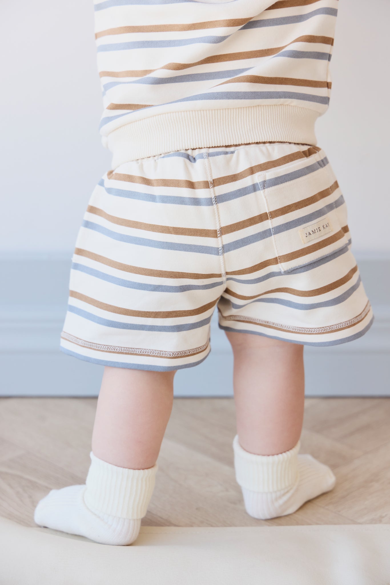 Jamie Kay Organic Cotton Jalen Short - Hudson Stripe Tiger