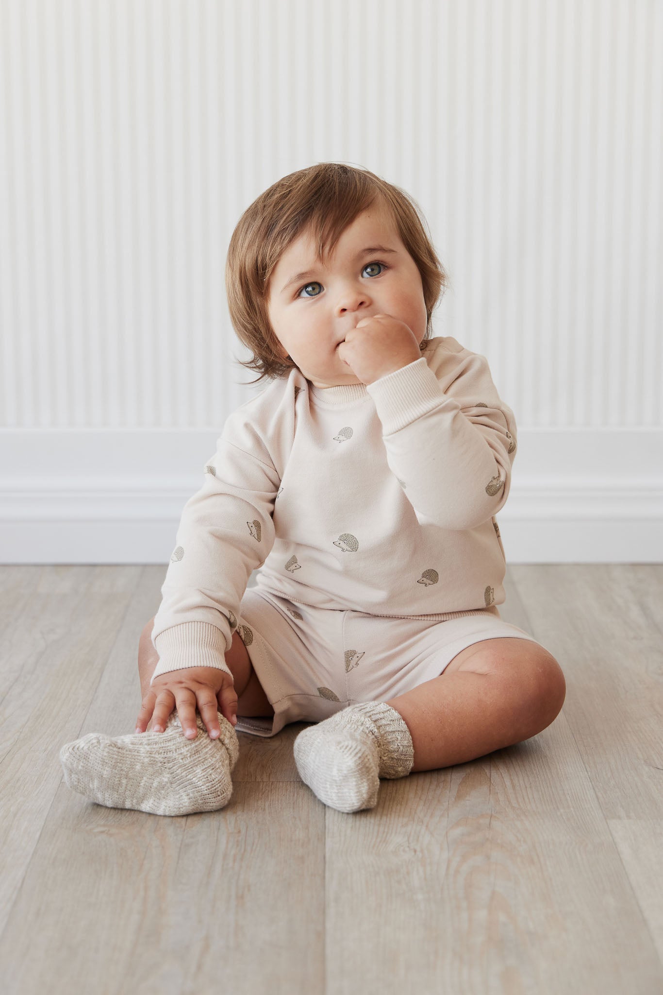 Jamie Kay Organic Cotton Andy Short - Henry The Hedgehog Birch