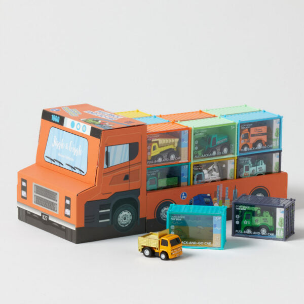 Jiggle and Giggle Veloce Vehicles Pullback Toy Trucks