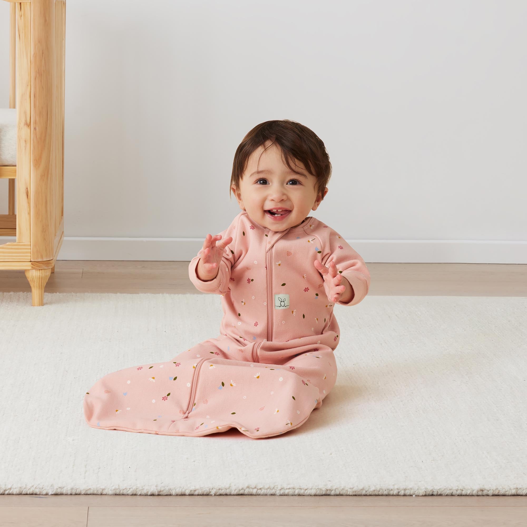 Ergopouch Jersey Sleeping Bag Tog With Sleeves Daisies