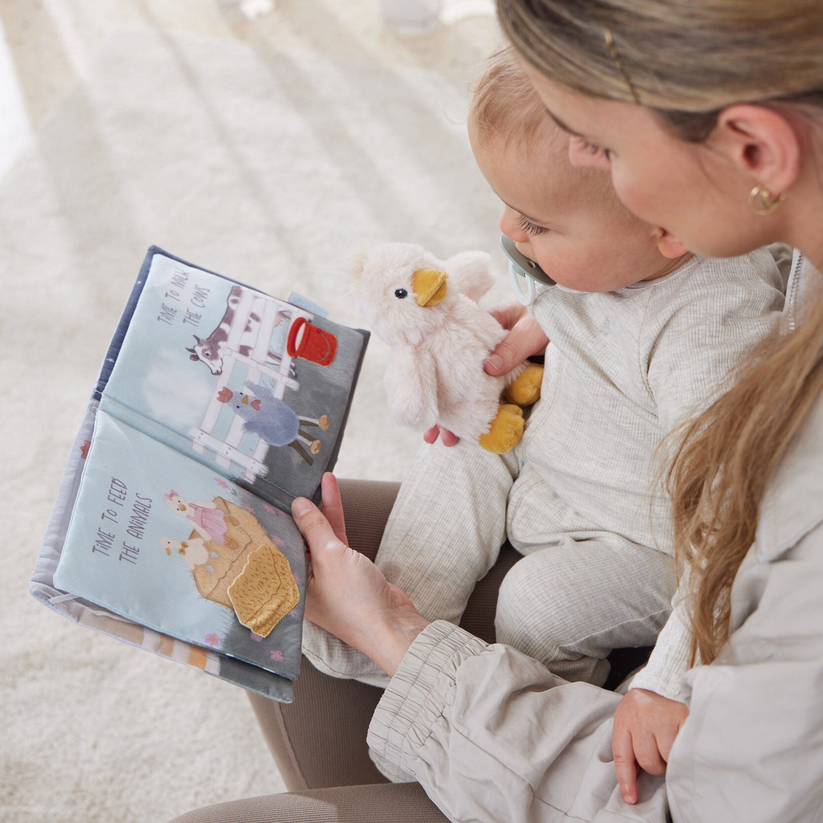 Jiggle & Giggle Fun on the Farm Activity Fabric Book & Toy Set