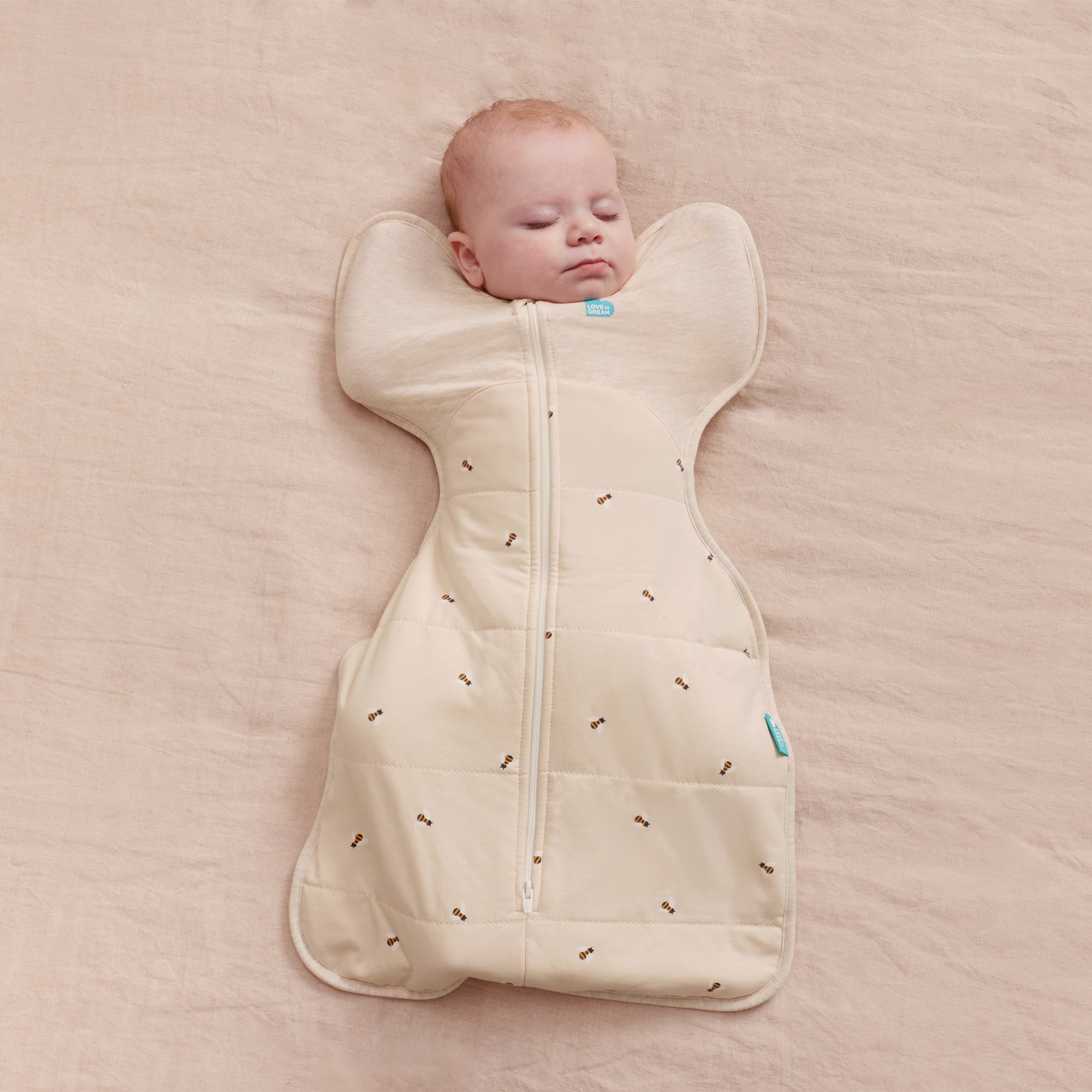 Love to Dream Swaddle Up 2.5 tog Quilted Stretch Cotton Bees