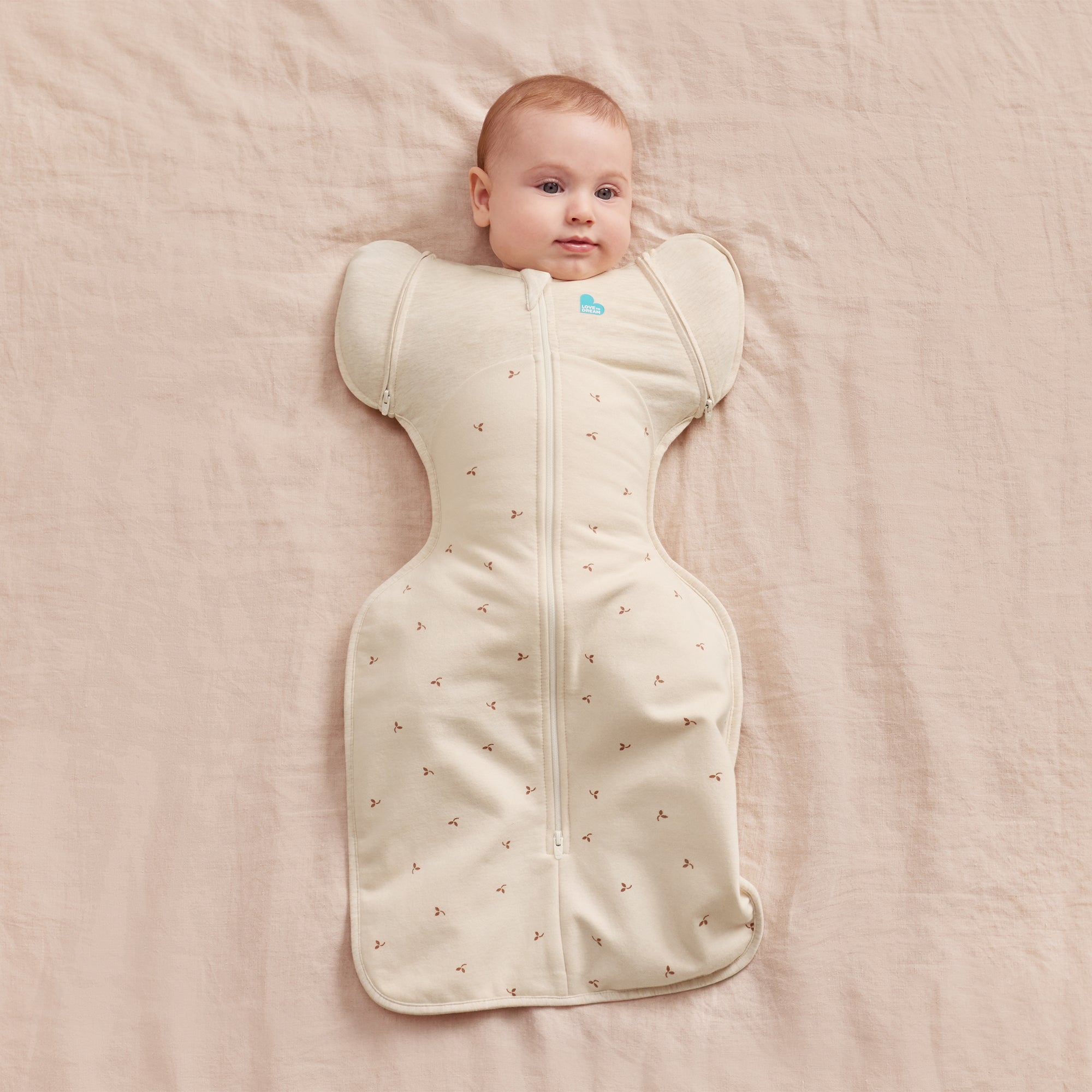 Love to Dream Transition Bag 1.5tog Stretch Cotton Fleece Twig Oatmeal