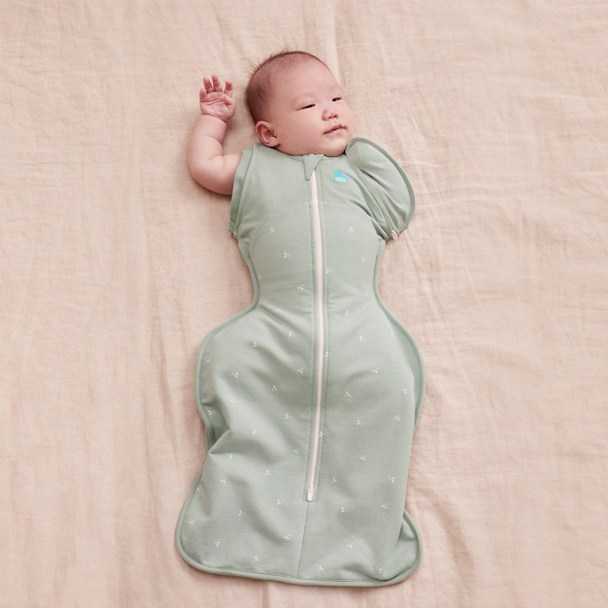 Love to Dream Transition Bag 1.5tog Stretch Cotton Fleece Twig Olive