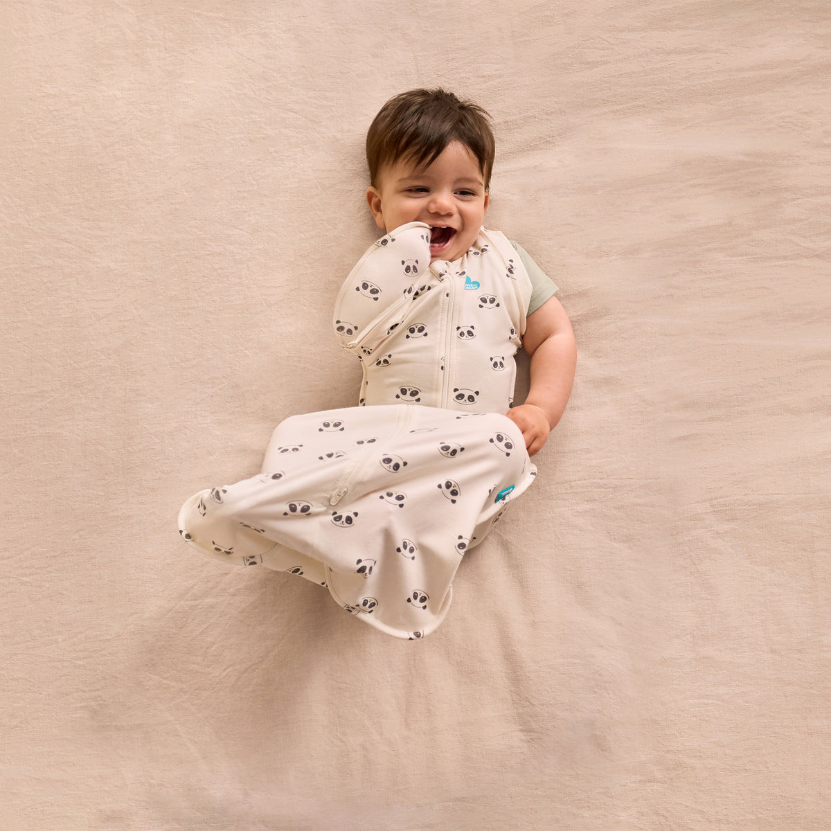 Love To Dream Transition Bag 1.0 tog Cotton Cream Sleepy Pandas