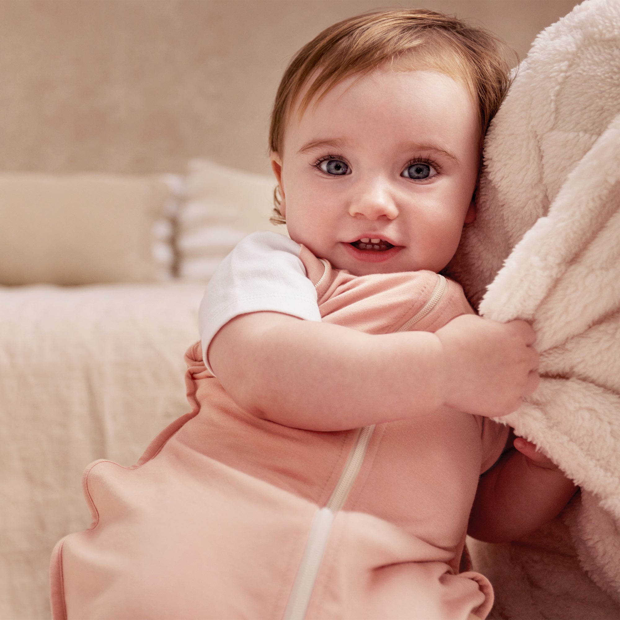 Love to Dream Swaddle Transition 0.2 tog Stretch Cotton Blush