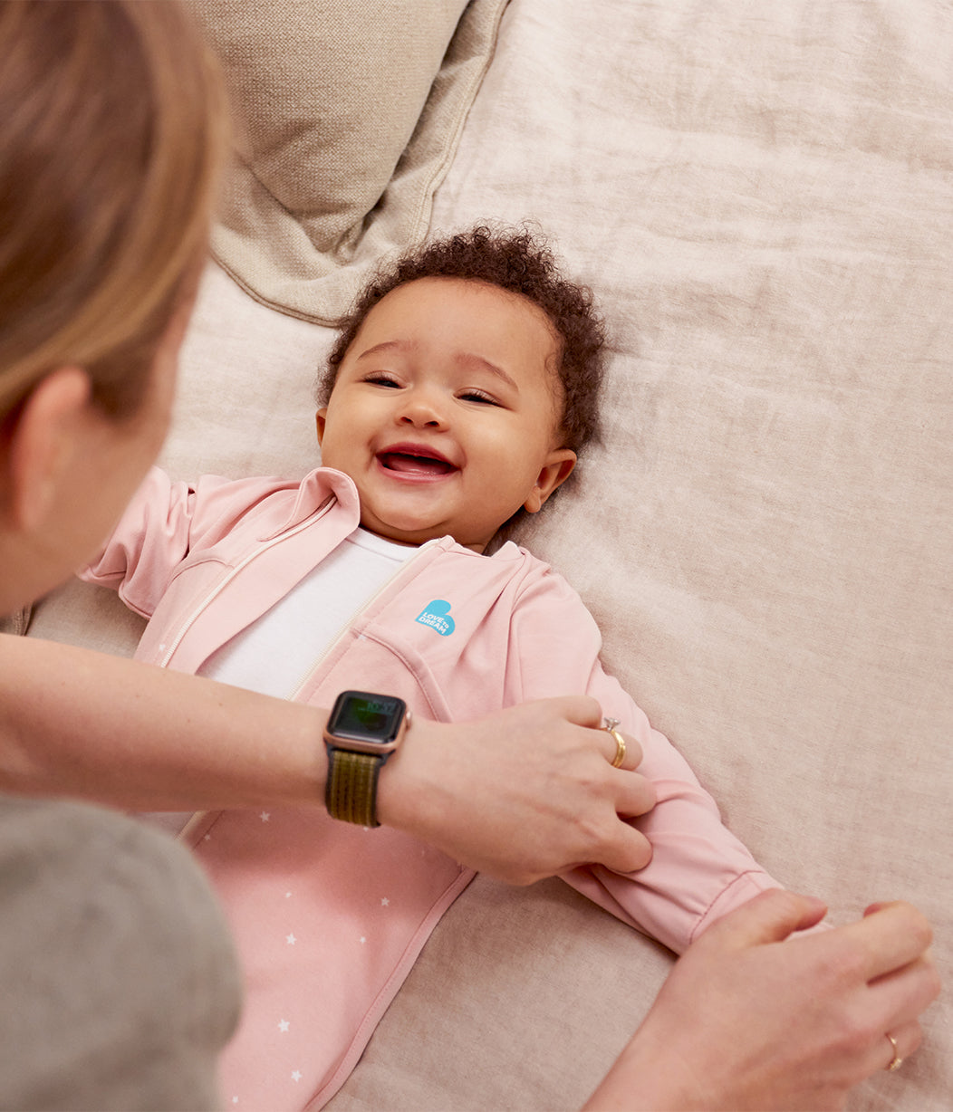 Love to Dream Sleep Suit 1.0 tog Stretch Cotton Twinkle Powder Pink