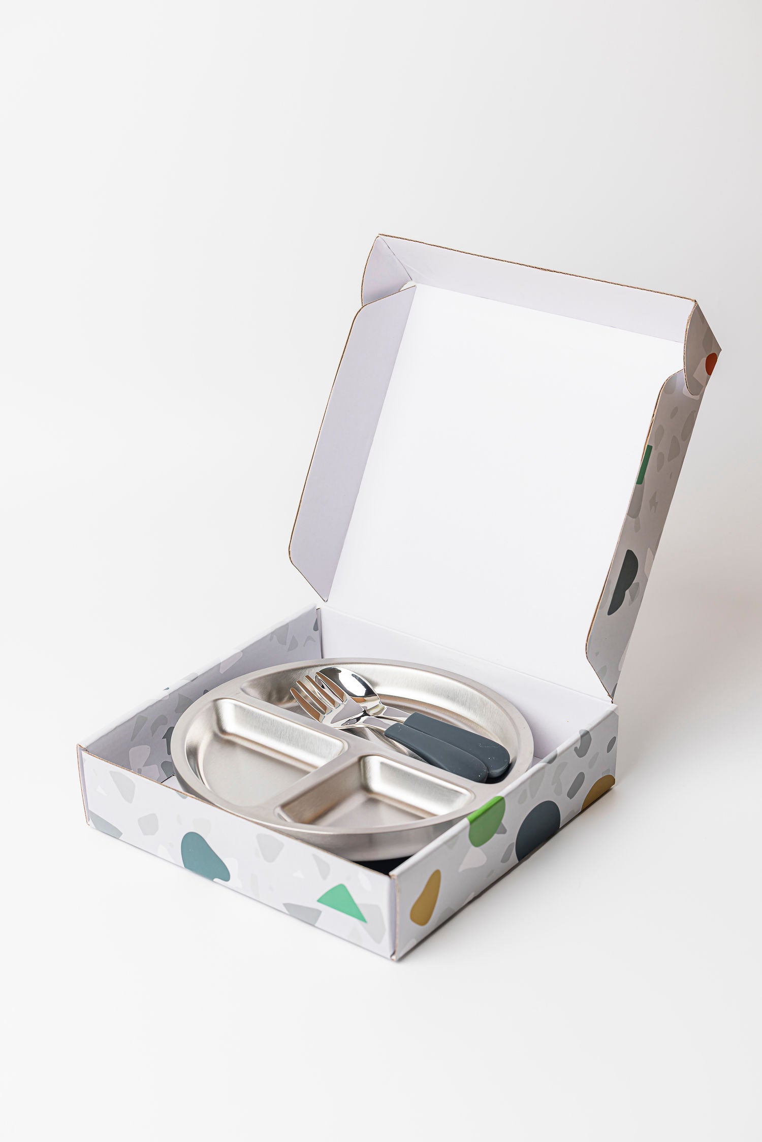 Lion and Lady 4pce Meal Time Set - French Navy