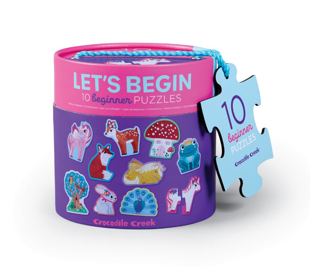 Crocodile Creek Let's Begin Puzzle 2 Pc - Unicorn