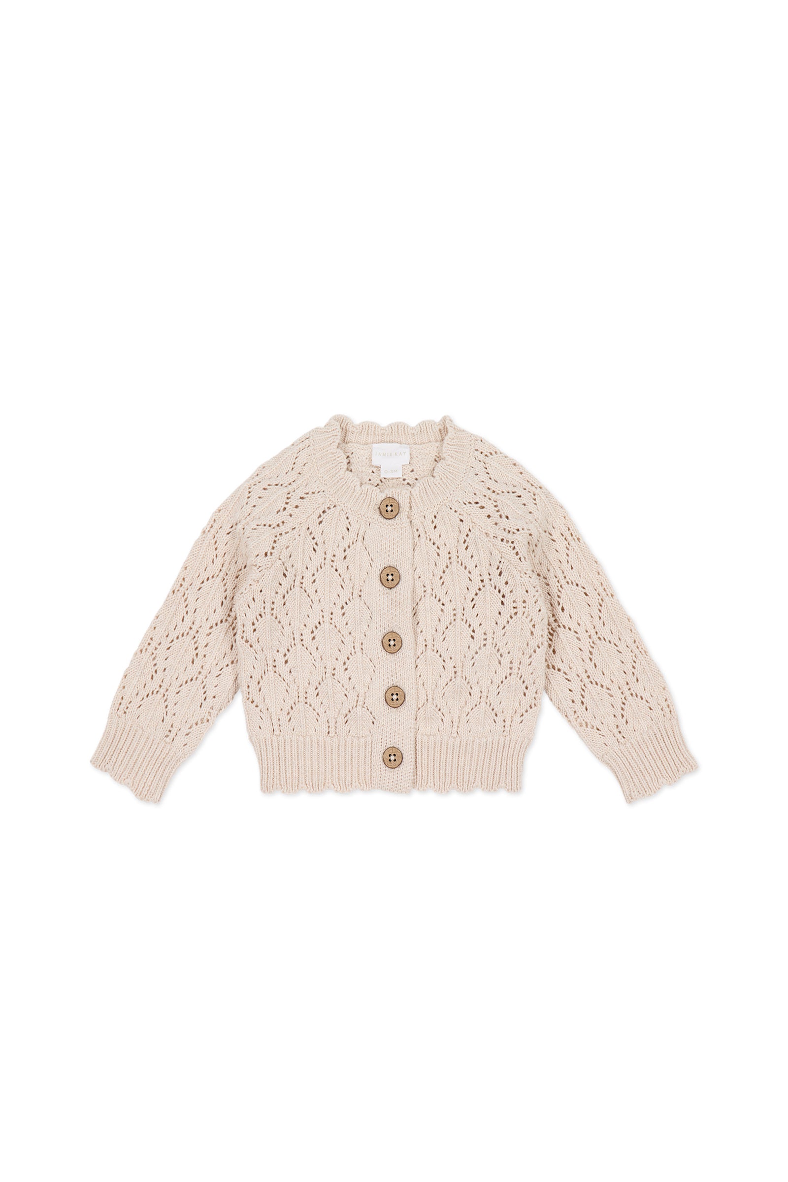 Jamie Kay Livvy Cardigan - Light Oatmeal Marle
