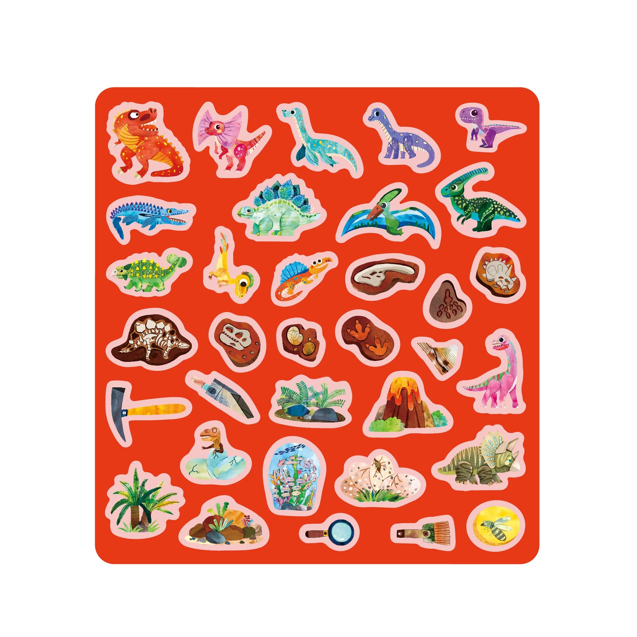 mierEdu Jelly Stickers Dino Land