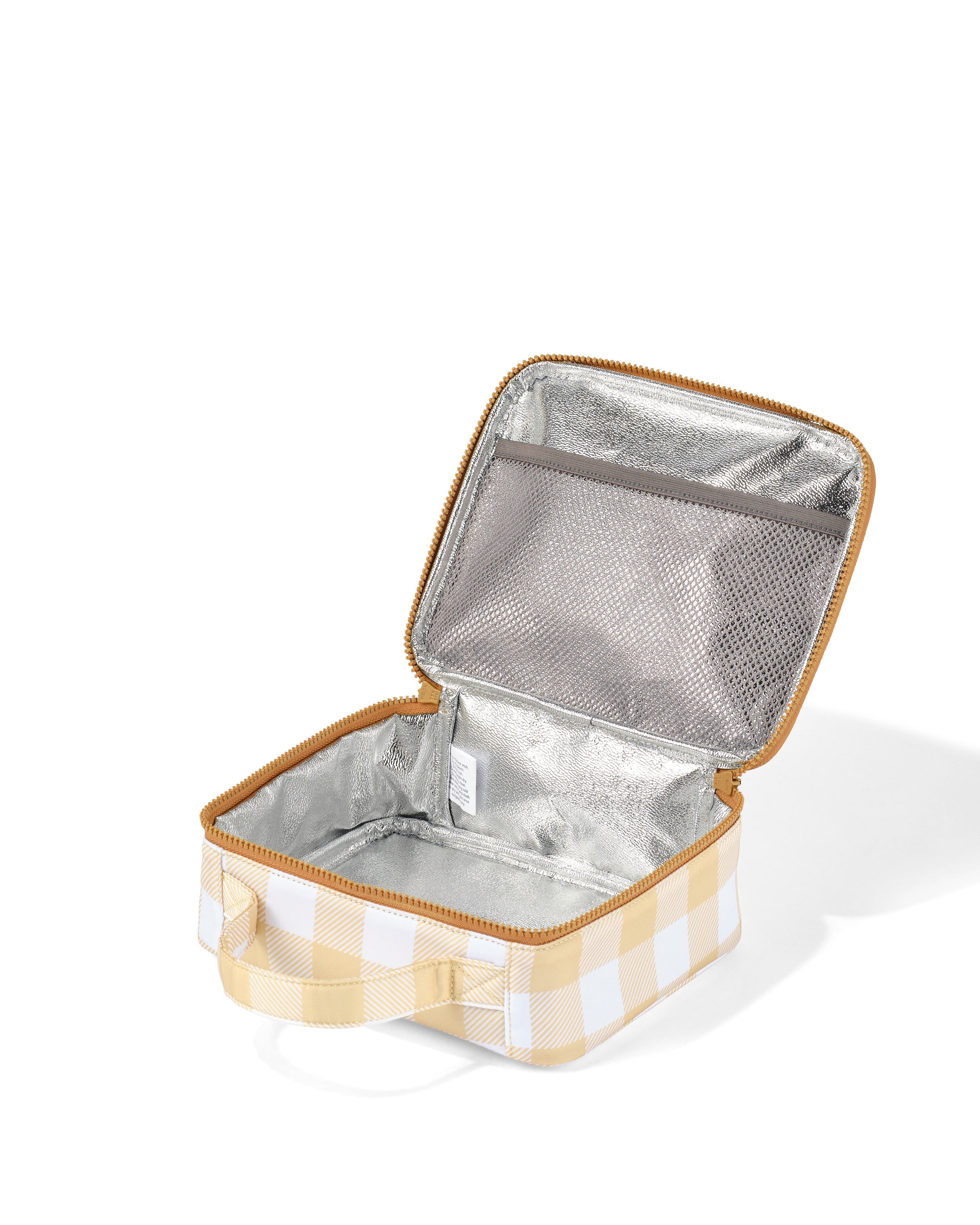 Oioi Mini Insulated Lunch Bag - Beige Gingham