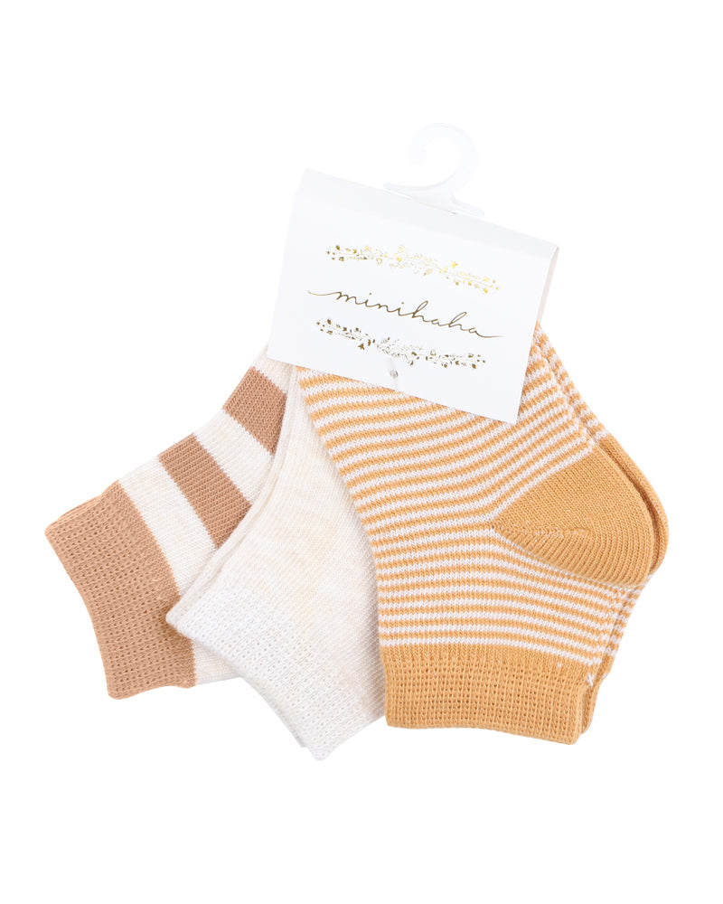 Minihaha Socks Mixed Neutrals 3 Pack
