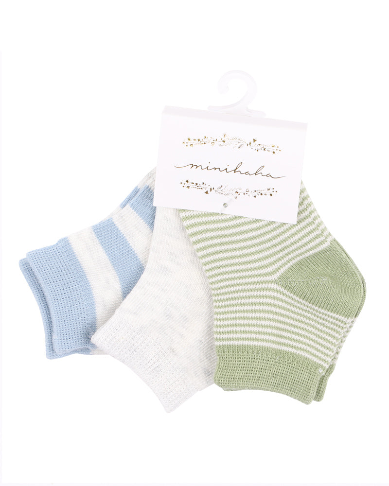 Minihaha Socks Blues & Greens 3 Pack