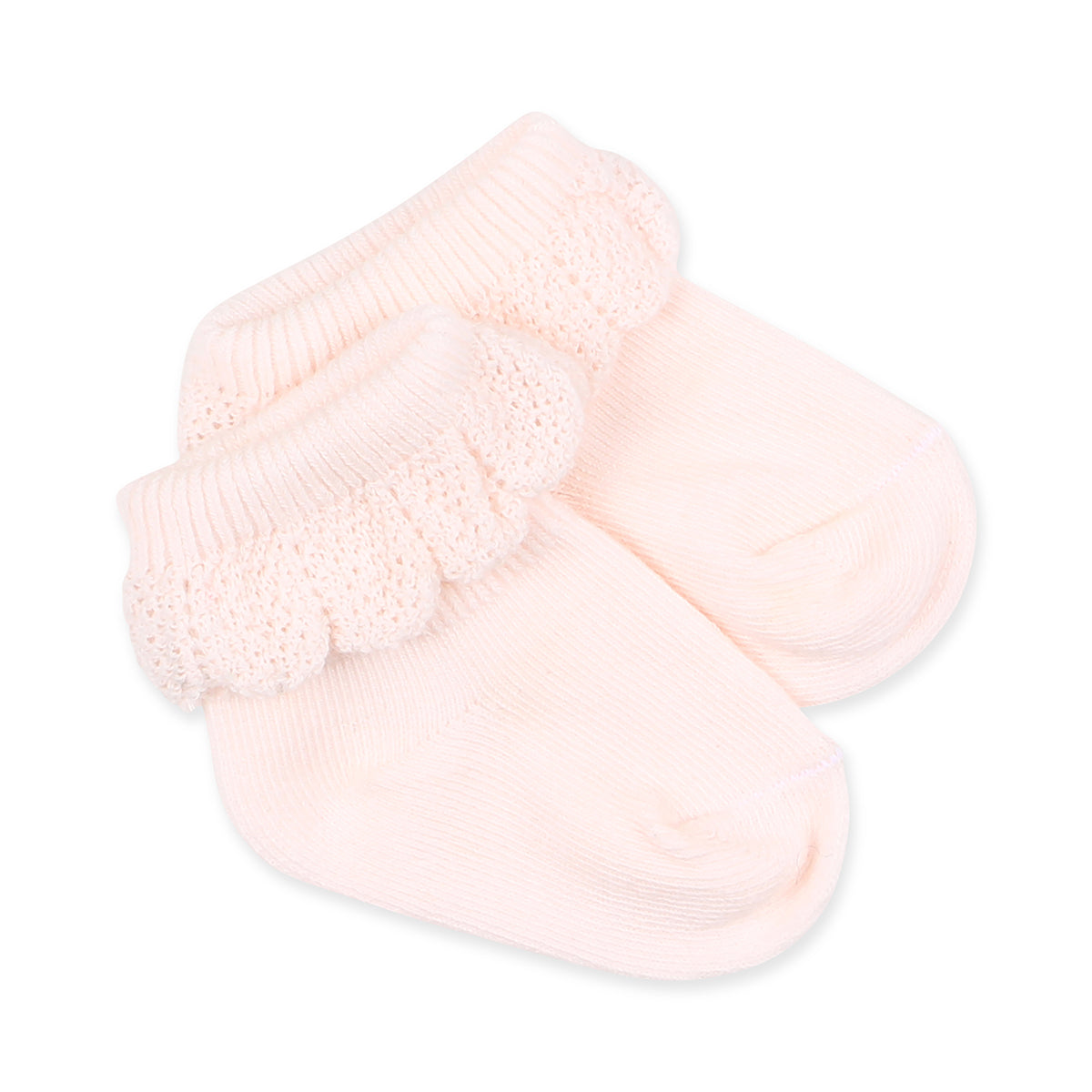 Minihaha Pale Pink Drop Needle Socks