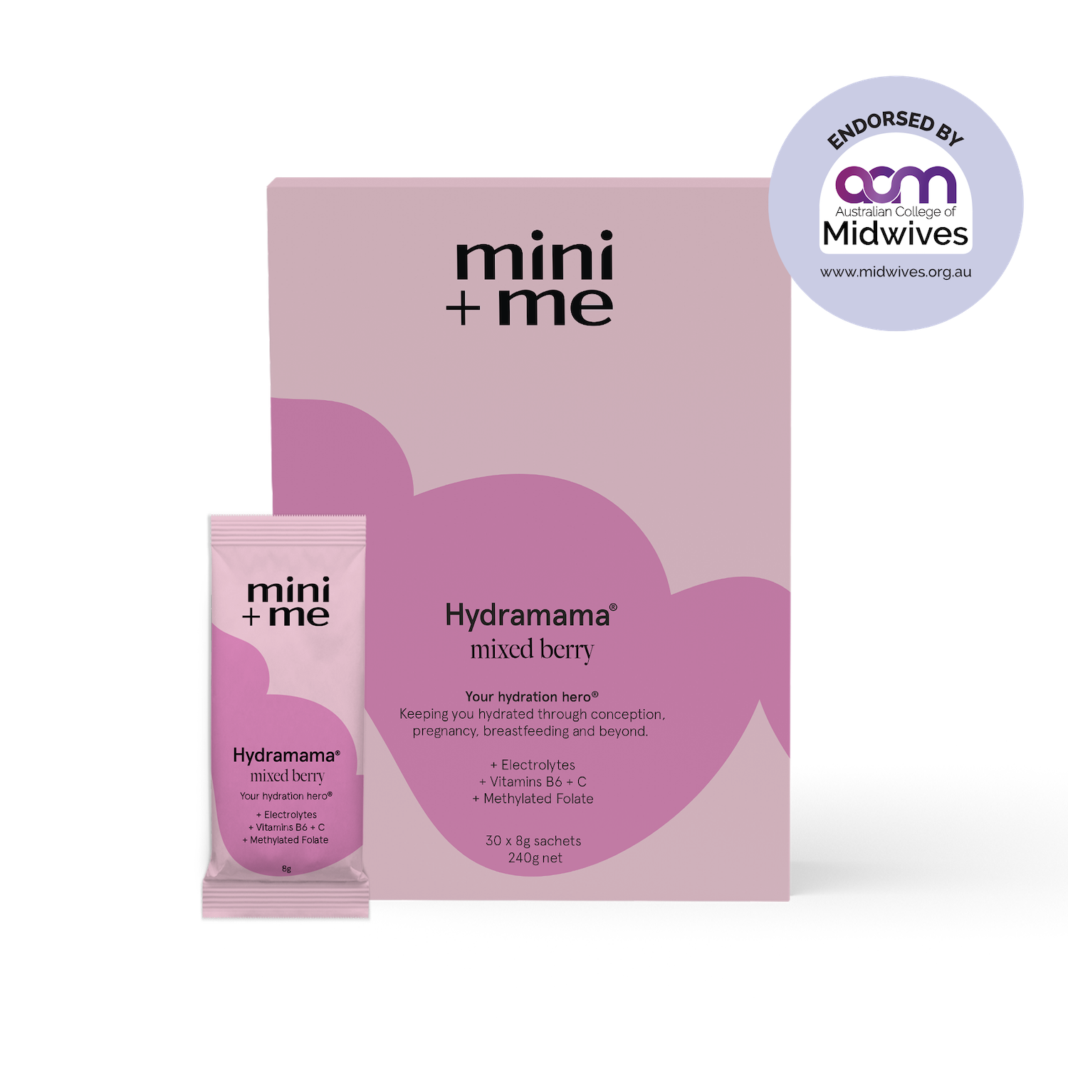 Hydramama Mini and Me Hydration Powder Mixed Berry