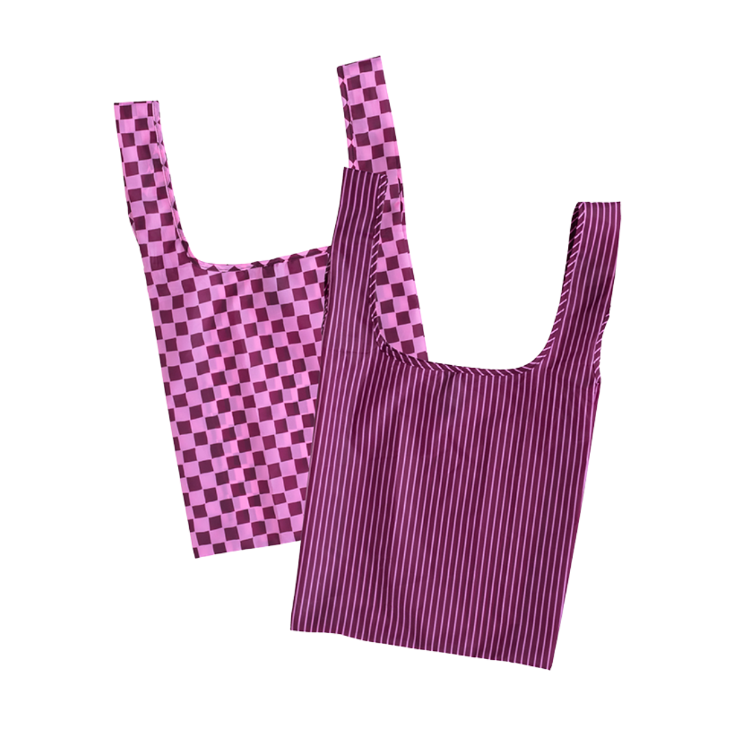 MontiiCo Shopper Bag 2 Pack Ruby