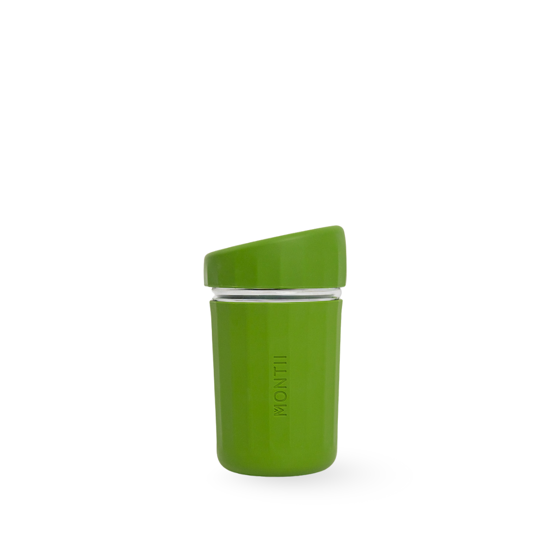 MontiiCo Brew Glass Coffee Cup - Pickle