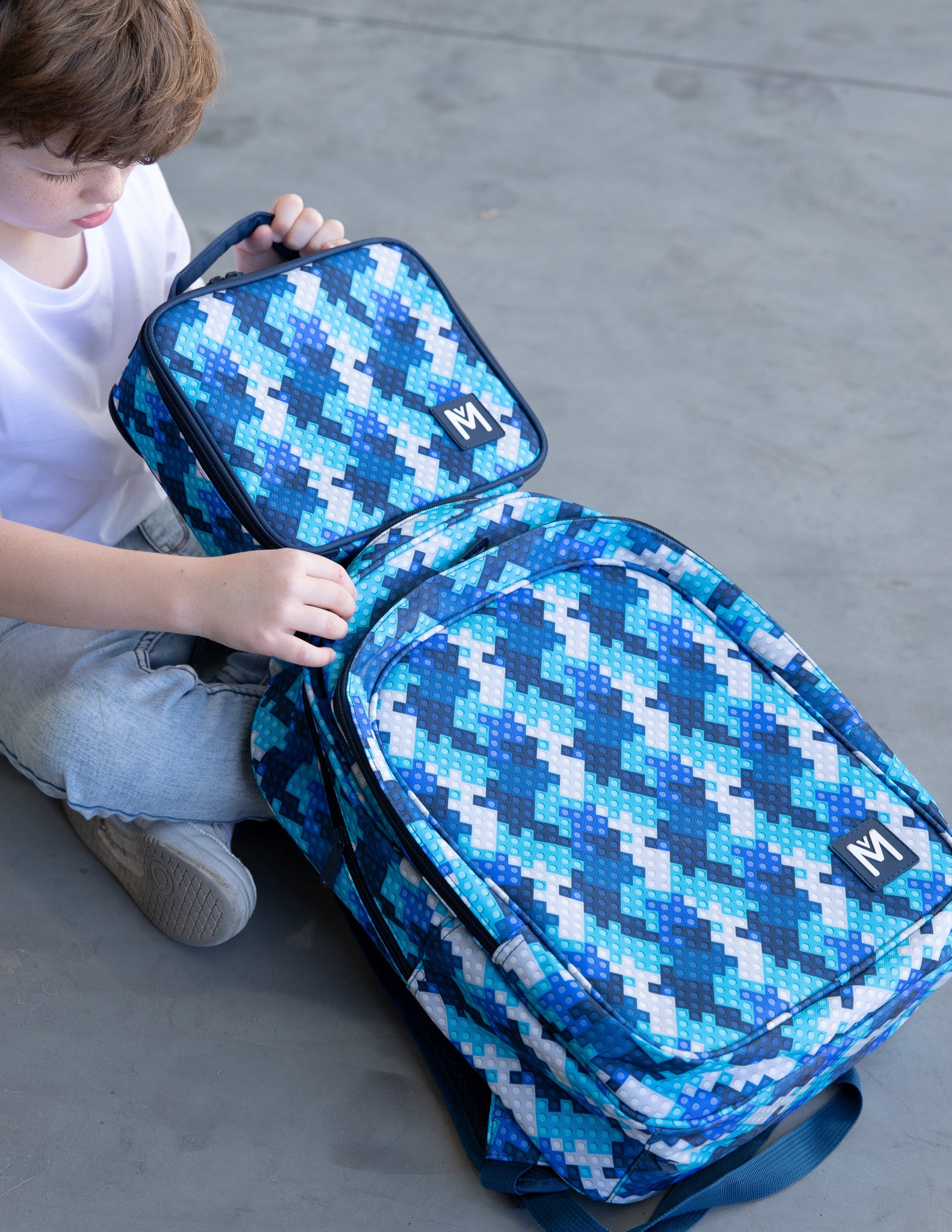 Montiico Junior Backpack - Block Land
