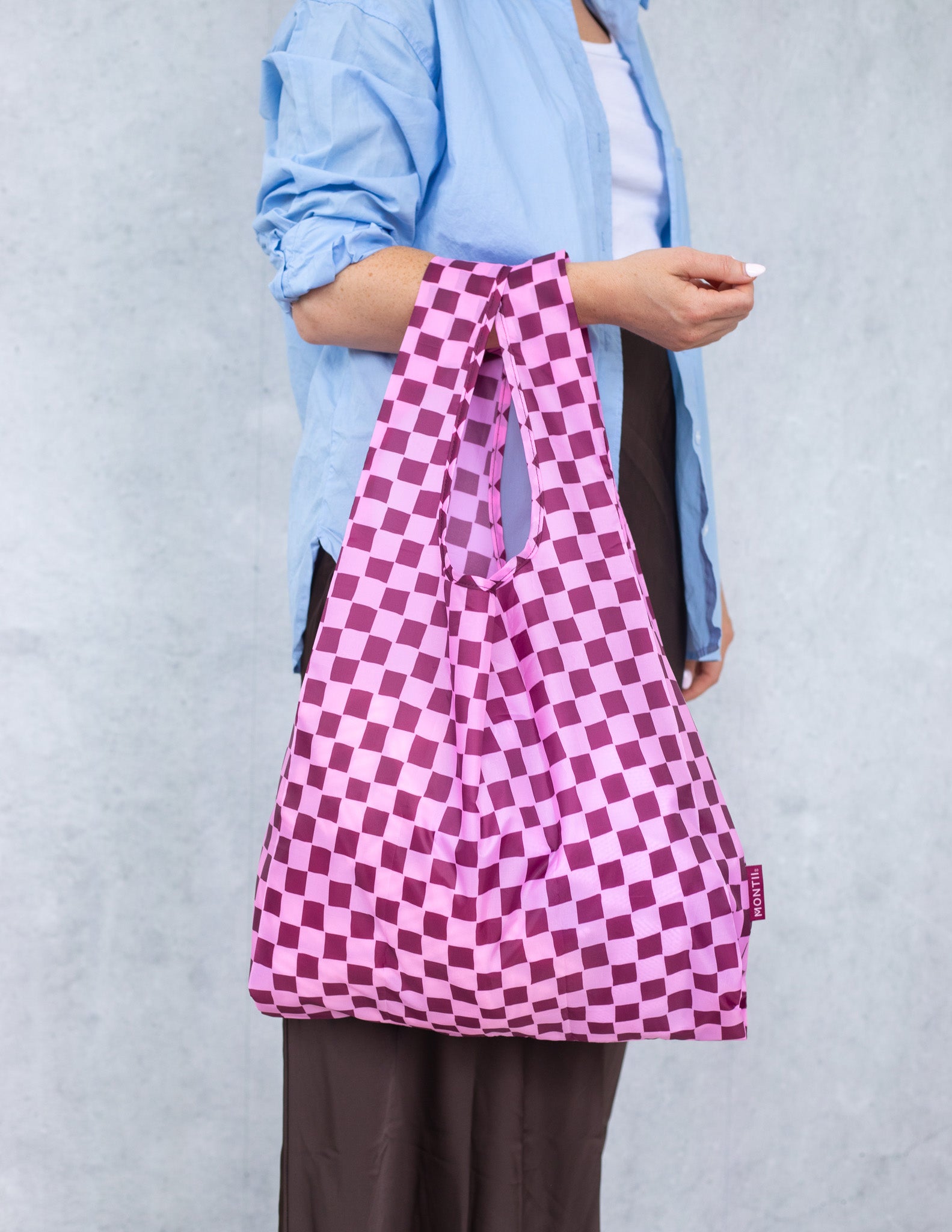 MontiiCo Shopper Bag 2 Pack Ruby