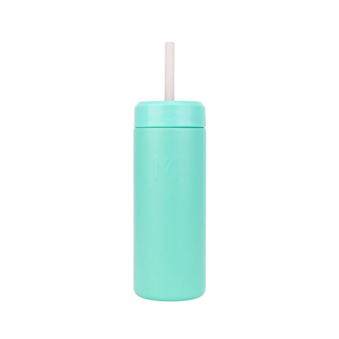 MontiiCo Fusion 475ml Smoothie Cup & Silicone Straw - Lagoon