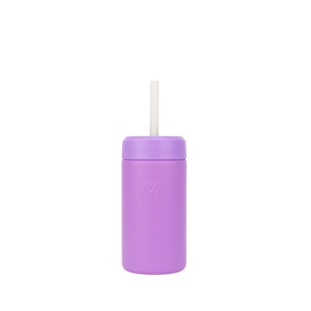 MontiiCo Fusion 350ml Smoothie Cup & Silicone Straw - Dusk