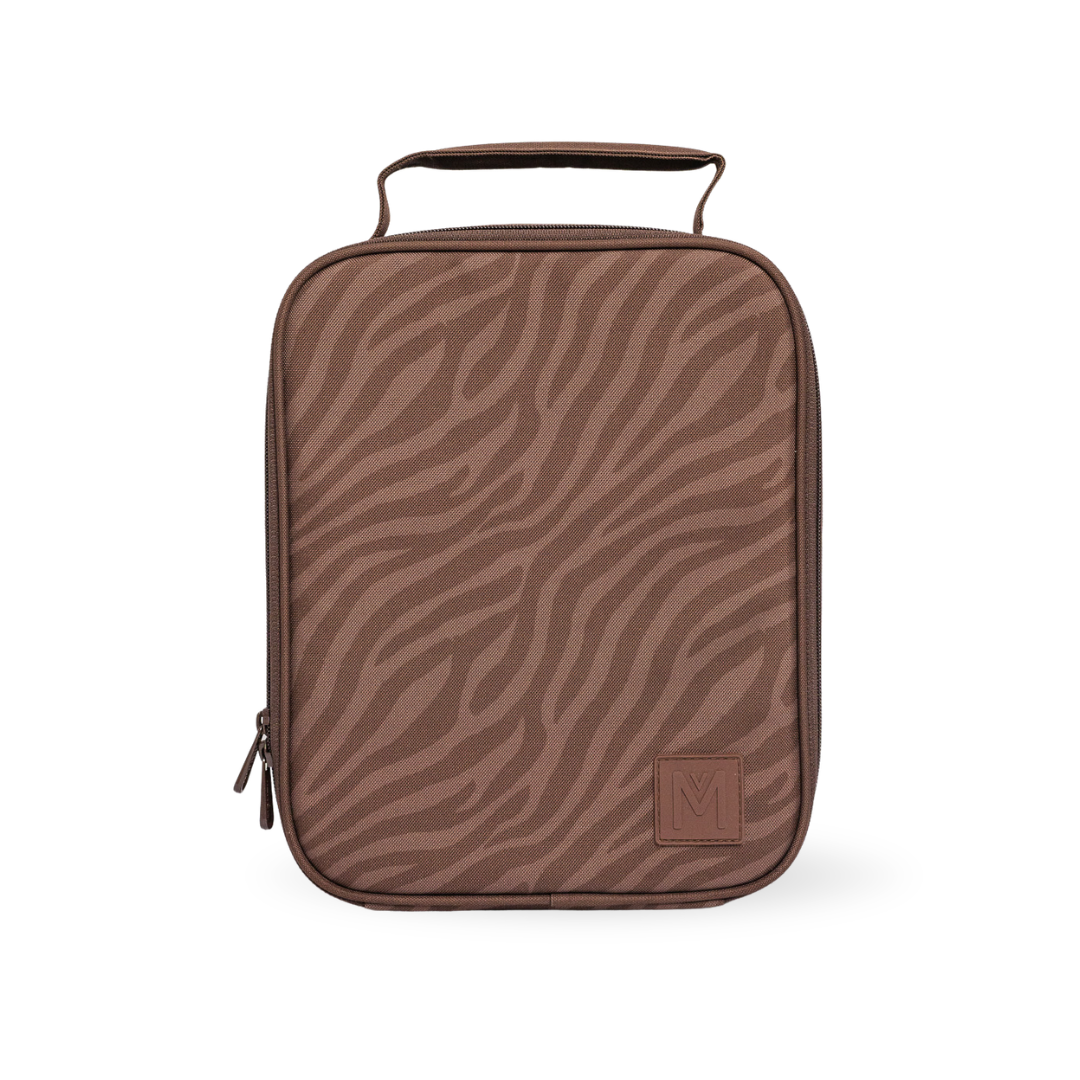MontiiCo Large Insulated Lunch Bag Zebra