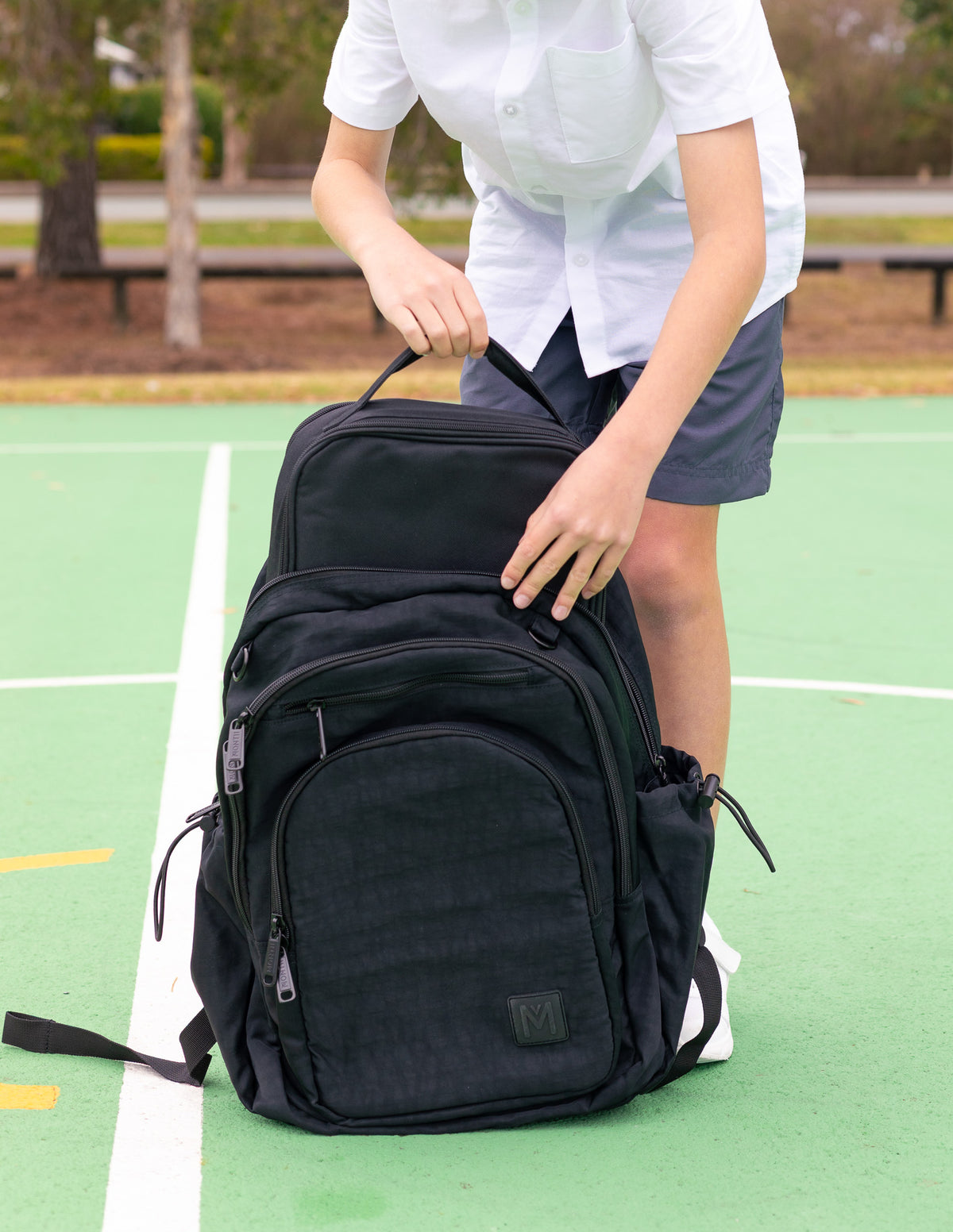 MontiiCo Sports School Bag Black