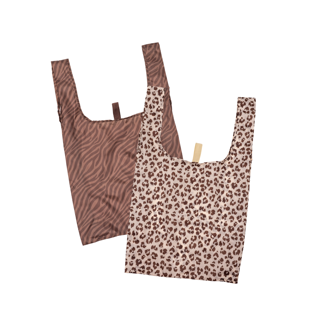 MontiiCo Shopper Bag 2 Pack Zebra