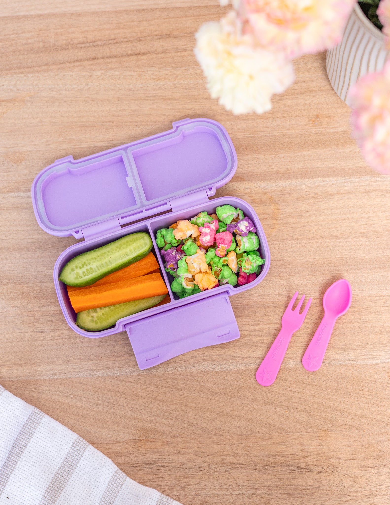 MontiiCo Snack Lunch Box - Lilac