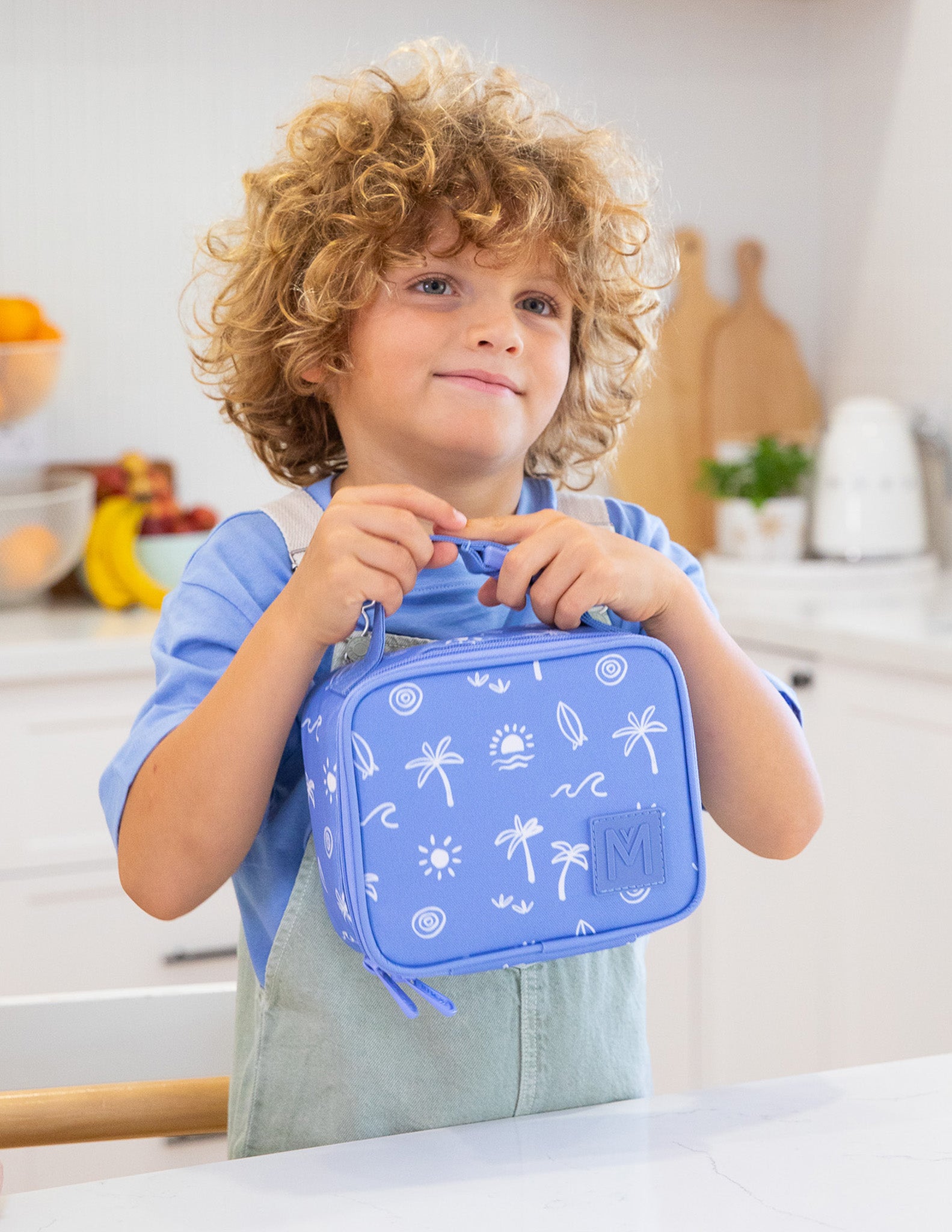 MontiiCo Mini Insulated Lunch Bag with Clip - Tide Break