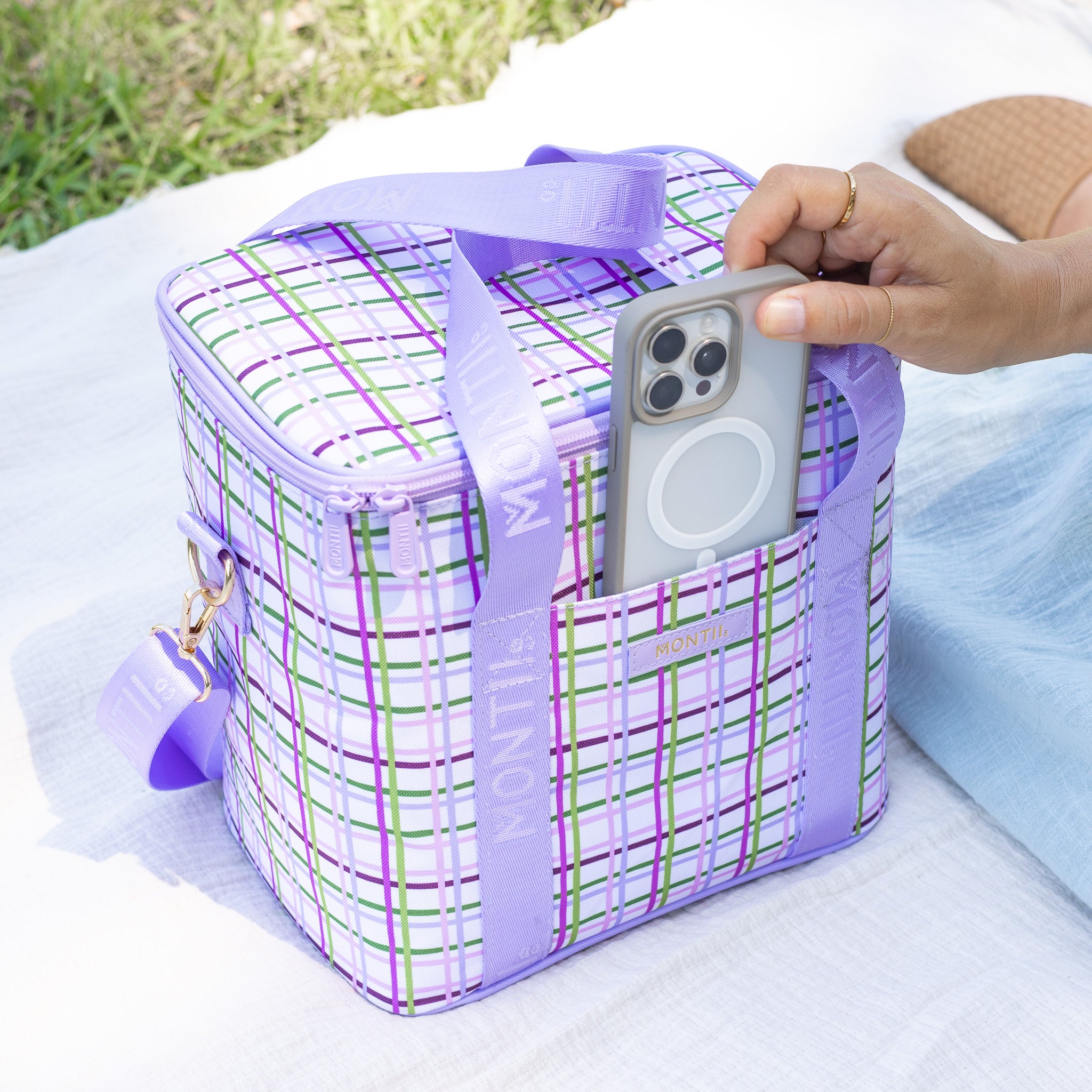 MontiiCo Midi Cooler Bag - Berry Patch