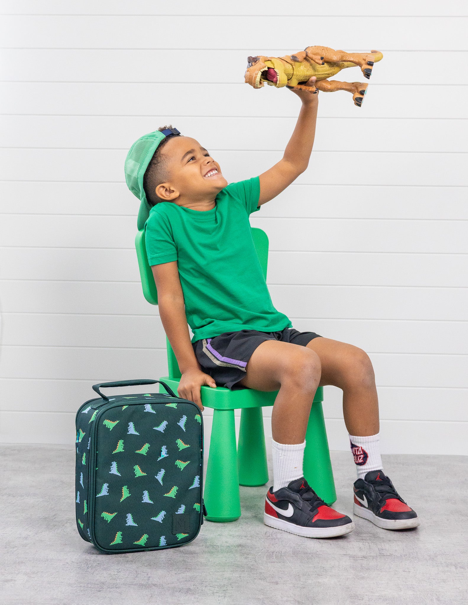 MontiiCo Large Insulated Lunch Bag Dinosaur