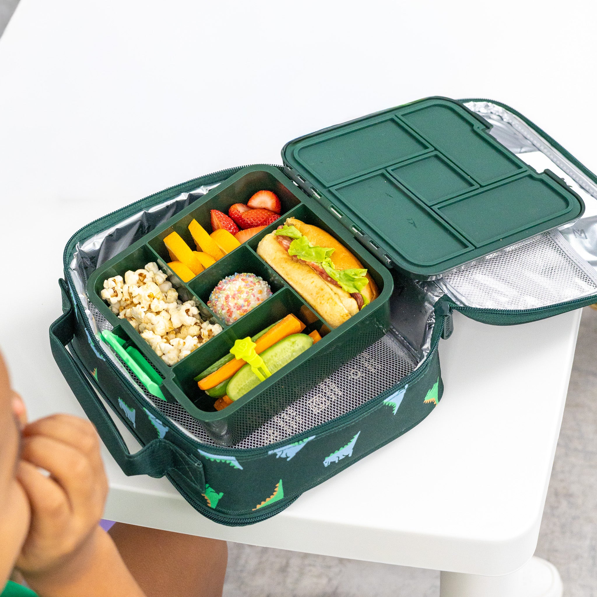 Montiico Medium Insulated Lunch Bag - Dinosaur