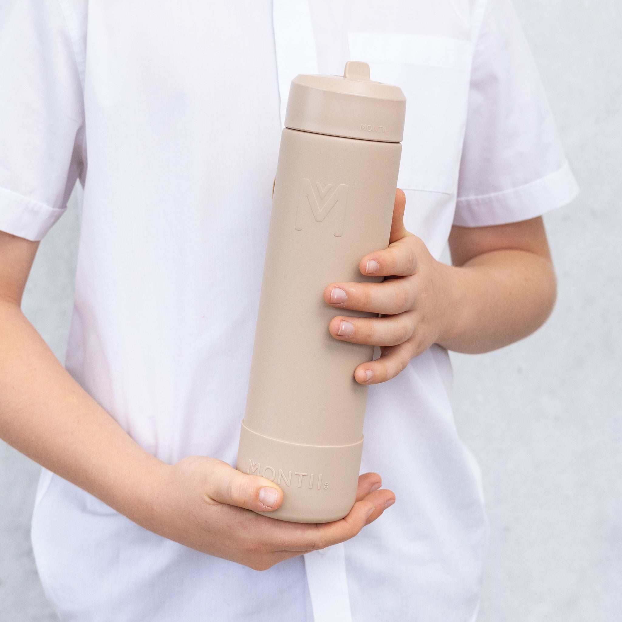 MontiiCo 700ml Drink Bottle Sipper - Sand