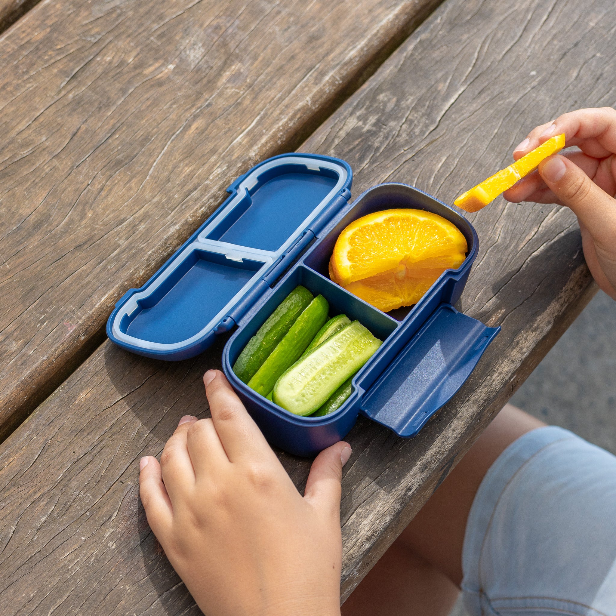 MontiiCo Snack Lunch Box Navy