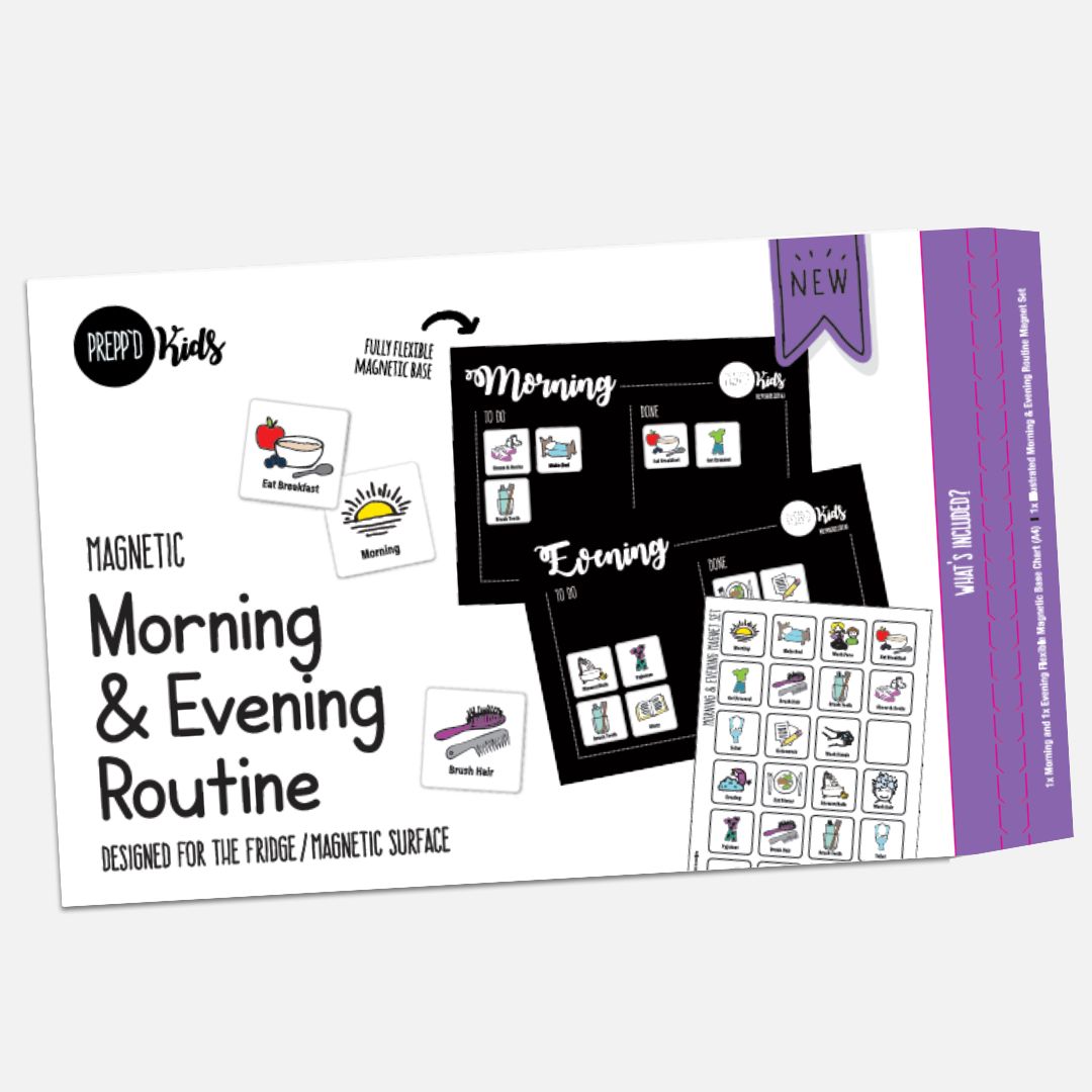 Prepp'd Kids Morning & Evening Routine Set (A4)