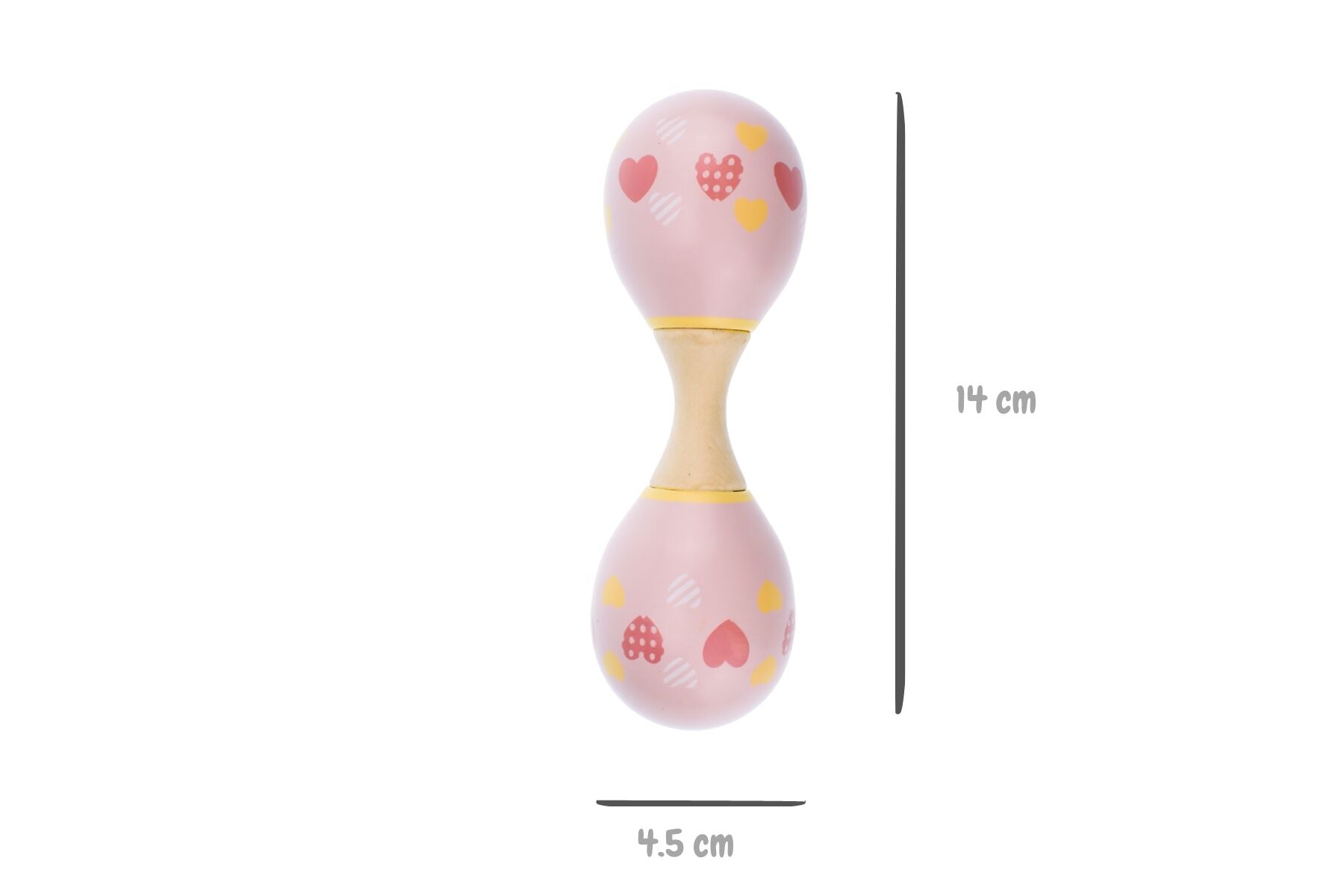 Rainbow Maraca Rattle Double Ended